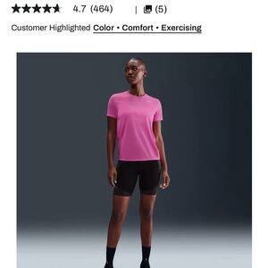 Nike Women's Short Sleeve Tee in Pink